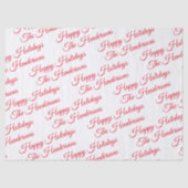 Papier Mousseline Joyeuses Fêtes Personnalisées (Recto)