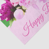Papier Mousseline Joyeuses pivoines d'anniversaire (Détail)