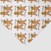 Papier Mousseline Joyeuses vacances Gingerbread Homme garçon fille (Détail)