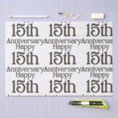 Papier Mousseline Joyeux 15e anniversaire (Artisanat)