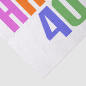 Papier Mousseline Joyeux 40ème (Détail)