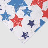 Papier Mousseline Joyeux 4 juillet / Jour de l'Indépendance (Détail)