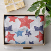 Papier Mousseline Joyeux 4 juillet / Jour de l'Indépendance (Cadeau)