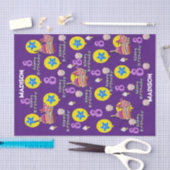 Papier Mousseline Joyeux 8 Anniversaire Tissue Paper #8 Purple (Artisanat)