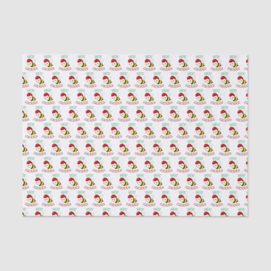 Papier Mousseline Joyeux abeilles (Recto)