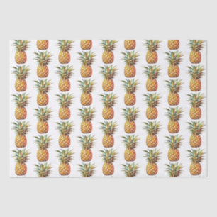 Papier Mousseline Joyeux ananas tropicaux