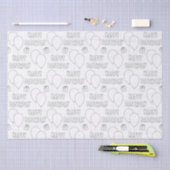 Papier Mousseline Joyeux anniversaire avec un Arrière - plan blanc d (Artisanat)