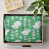 Papier Mousseline Joyeux anniversaire avec un Arrière - plan vert de (Cadeau)