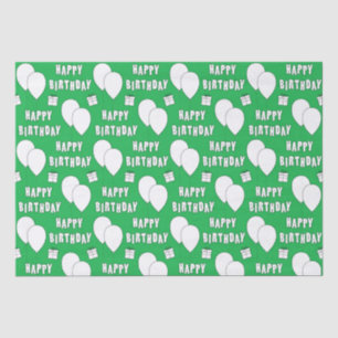 Papier Mousseline Joyeux anniversaire avec un Arrière - plan vert de