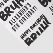 Papier Mousseline Joyeux anniversaire Bruh Boy's adolescent Ado Boy (Détail)