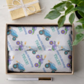 Papier Mousseline Joyeux Anniversaire, Camions Monster, do-it-yourse (Cadeau)