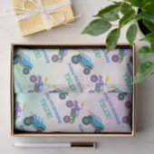 Papier Mousseline Joyeux Anniversaire, Camions Monster, do-it-yourse (Cadeau)
