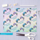 Papier Mousseline Joyeux Anniversaire, Camions Monster, do-it-yourse (Artisanat)