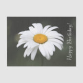 Papier Mousseline Joyeux Anniversaire Daisy Tissue (Recto)