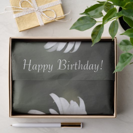 Papier Mousseline Joyeux Anniversaire Daisy Tissue (Cadeau)