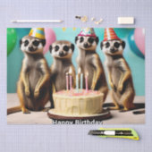 Papier Mousseline Joyeux anniversaire de Meerkat,