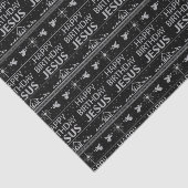 Papier Mousseline Joyeux anniversaire Jesus UCS Christian Religieux (Détail)