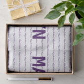 Papier Mousseline Joyeux anniversaire ! Nom Modèle pourpre (Cadeau)