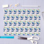 Papier Mousseline Joyeux Anniversaire Papier Tissu Requin (Artisanat)