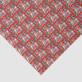 Papier Mousseline Joyeux Anniversaire Pour Vous ! Chiens de chat et  (Détail)