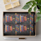 Papier Mousseline Joyeux Anniversaire Thème Fournitures Tissu Papier (Cadeau)