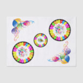 Papier Mousseline Joyeux Anniversaire Tissu Bumblebee (Recto)