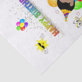 Papier Mousseline Joyeux Anniversaire Tissu Papier Africain Boy Cham (Détail)