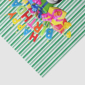 Papier Mousseline Joyeux Anniversaire Tissu Papier Bande Pingouin (Détail)