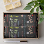 Papier Mousseline Joyeux Anniversaire Tissu Papier Nathan (Cadeau)