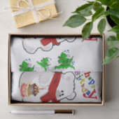 Papier Mousseline Joyeux Anniversaire Tissu Papier Ours Polaire (Cadeau)