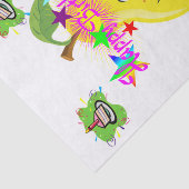 Papier Mousseline Joyeux Anniversaire Tissu Papier Pear Cupcake (Détail)