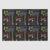 Papier Mousseline Joyeux Anniversaire Tissu Son (Recto)