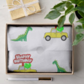 Papier Mousseline Joyeux Anniversaire Tissue Paper Alligator (Cadeau)