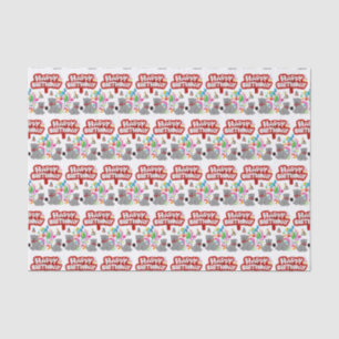 Papier Mousseline Joyeux Anniversaire Tissue Paper Cats