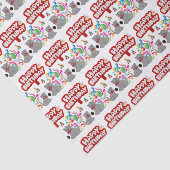 Papier Mousseline Joyeux Anniversaire Tissue Paper Cats (Détail)