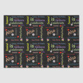 Papier Mousseline Joyeux Anniversaire Tissue Paper Daniel (Recto)