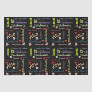 Papier Mousseline Joyeux Anniversaire Tissue Paper Daniel