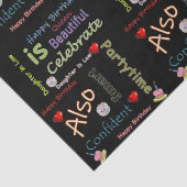 Papier Mousseline Joyeux anniversaire Tissue Paper Daughter in Law (Détail)