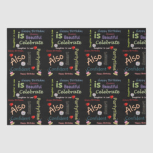 Papier Mousseline Joyeux anniversaire Tissue Paper Daughter in Law