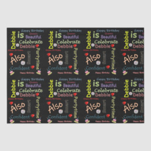 Papier Mousseline Joyeux Anniversaire Tissue Paper Debbie
