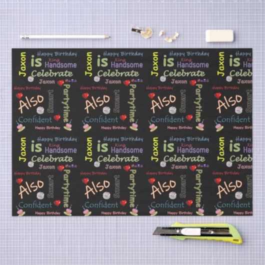 Papier Mousseline Joyeux Anniversaire Tissue Paper Jaxon (Artisanat)