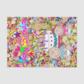 Papier Mousseline Joyeux anniversaire Tissue Paper Kids (Recto)