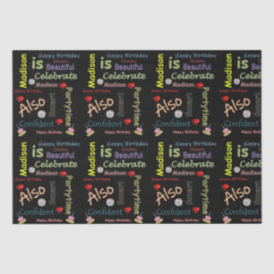 Papier Mousseline Joyeux Anniversaire Tissue Paper Madison