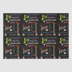 Papier Mousseline Joyeux anniversaire Tissue Paper Maman
