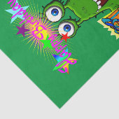 Papier Mousseline Joyeux Anniversaire Tissue Paper Monster (Détail)