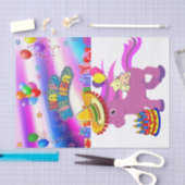 Papier Mousseline Joyeux anniversaire Tissue Paper Pony (Artisanat)