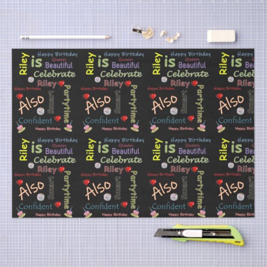 Papier Mousseline Joyeux Anniversaire Tissue Paper Riley (Artisanat)