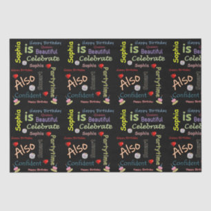 Papier Mousseline Joyeux anniversaire Tissue Paper Sophia