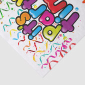 Papier Mousseline Joyeux Anniversaire Tissue Papier C'est Fête Heure (Détail)