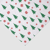 Papier Mousseline Joyeux arbres de Noël (Détail)